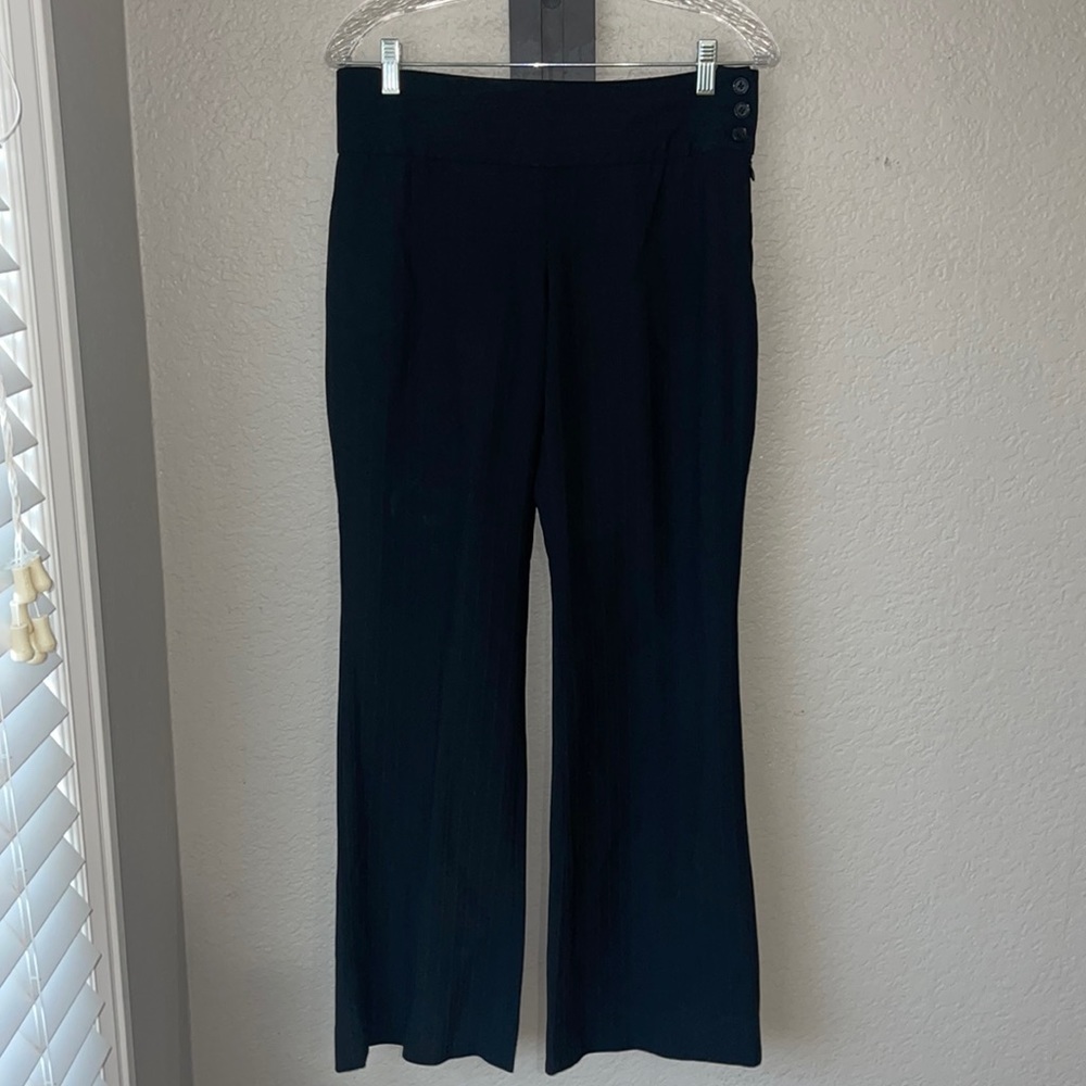 The Limited Travel Script Wide Leg Pinstriped Dress Trousers